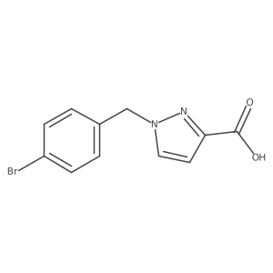 1-(4-Bromobenzyl)-1H-pyrazole-3-carboxylic acid Structure