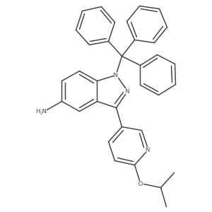 3-(6-Isopropoxypyridin-3-YL)-1-trityl-1H-indazol-5-amine Structure