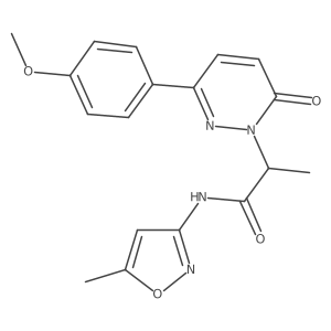 2-(3-(4-methoxyphenyl)-6-oxopyridazin-1(6H)-yl)-N-(5-methylisoxazol-3-yl)propanamide Structure