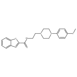 N-(2-(4-(4-methoxyphenyl)piperazin-1-yl)ethyl)benzo[d]thiazole-2-carboxamide Structure