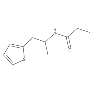 N-(1-(thiophen-2-yl)propan-2-yl)propionamide Structure