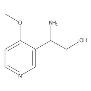 (S)-2-Amino-2-(4-methoxypyridin-3-yl)ethan-1-ol结构式