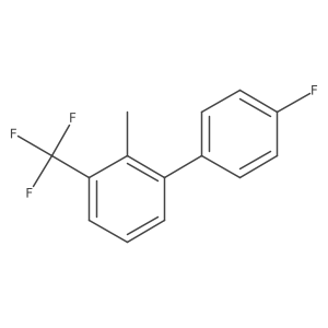 1-(4-Fluorophenyl)-2-methyl-3-(trifluoromethyl)benzene Structure