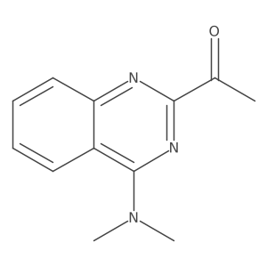 1-[4-(Dimethylamino)-2-quinazolinyl]ethanone结构式
