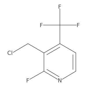 3-Chloromethyl-2-fluoro-4-(trifluoromethyl)pyridine结构式