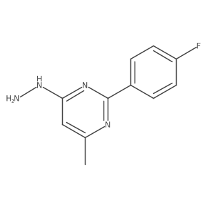 2-(4-Fluorophenyl)-4-hydrazinyl-6-methylpyrimidine Structure
