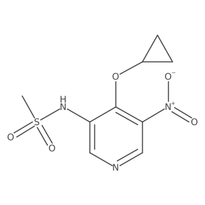 N-(4-Cyclopropoxy-5-nitropyridin-3-YL)methanesulfonamide结构式