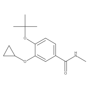 4-Tert-butoxy-3-cyclopropoxy-N-methylbenzamide结构式