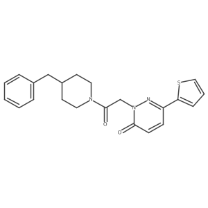2-(2-(4-benzylpiperidin-1-yl)-2-oxoethyl)-6-(thiophen-2-yl)pyridazin-3(2H)-one Structure