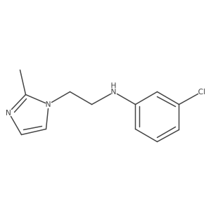 3-chloro-N-[2-(2-methyl-1H-imidazol-1-yl)ethyl]aniline Structure