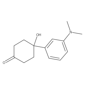 4-(3-Dimethylamino-phenyl)-4-hydroxy-cyclohexanone Structure