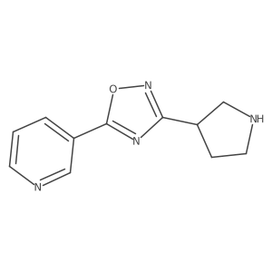 5-(Pyridin-3-yl)-3-(pyrrolidin-3-yl)-1,2,4-oxadiazole Structure