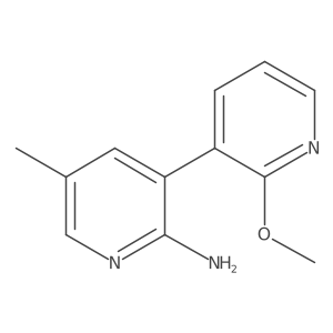 2'-Methoxy-5-methyl-3,3'-bipyridin-2-amine结构式