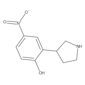 4-Nitro-2-(pyrrolidin-3-yl)phenol Structure