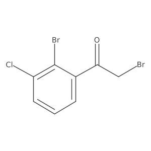 2-Bromo-3-chlorophenacyl bromide Structure