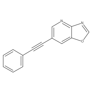 6-Phenylethynyl-oxazolo[4,5-b]pyridine结构式