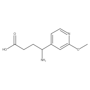 4-Amino-4-(2-methoxypyridin-4-yl)butanoic acid结构式