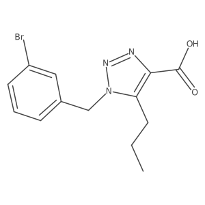 1-[(3-bromophenyl)methyl]-5-propyl-1H-1,2,3-triazole-4-carboxylic acid Structure
