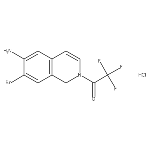 1-(6-Amino-7-bromoisoquinolin-2(1H)-yl)-2,2,2-trifluoroethanone hydrochloride Structure