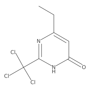 6-Ethyl-2-(trichloromethyl)-3,4-dihydropyrimidin-4-one结构式