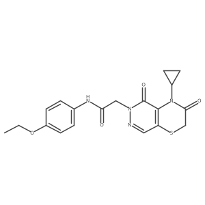 2-{4-cyclopropyl-3,5-dioxo-2H,3H,4H,5H,6H-pyridazino[4,5-b][1,4]thiazin-6-yl}-N-(4-ethoxyphenyl)acetamide Structure