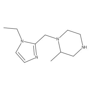 1-[(1-ethyl-1H-imidazol-2-yl)methyl]-2-methylpiperazine结构式