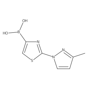 2-(3-Methyl-1H-Pyrazol-1-yl)thiazole-4-boronic acid结构式