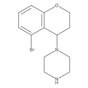 1-(5-bromo-3,4-dihydro-2H-chromen-4-yl)piperazine Structure