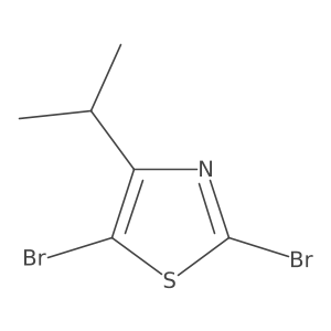 Thiazole, 2,5-dibromo-4-(1-methylethyl)- Structure