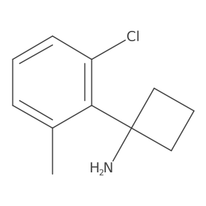 1-(2-Chloro-6-methylphenyl)cyclobutan-1-amine Structure