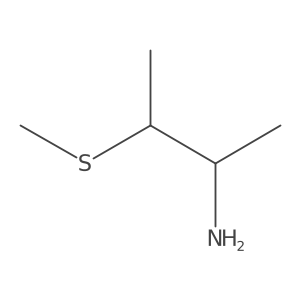 3-(Methylsulfanyl)butan-2-amine Structure