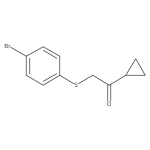 2-[(4-Bromophenyl)sulfanyl]-1-cyclopropylethan-1-one Structure