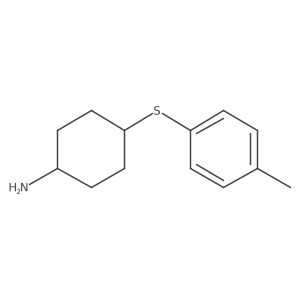 4-[(4-Methylphenyl)sulfanyl]cyclohexan-1-amine Structure