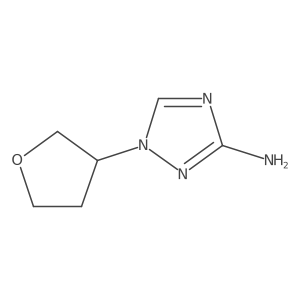 1-(Tetrahydrofuran-3-yl)-1h-1,2,4-triazol-3-amine结构式