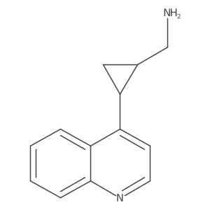 (2-(Quinolin-4-yl)cyclopropyl)methanamine Structure