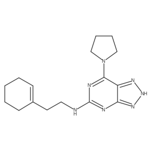N-(2-(cyclohex-1-en-1-yl)ethyl)-7-(pyrrolidin-1-yl)-3H-[1,2,3]triazolo[4,5-d]pyrimidin-5-amine Structure