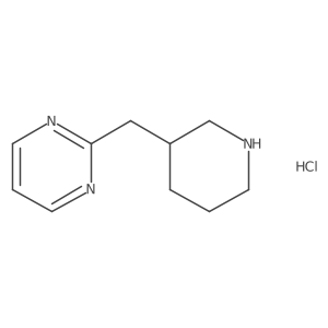 2-(Piperidin-3-ylmethyl)pyrimidine hydrochloride结构式