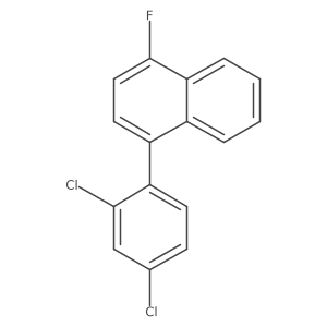 1-(2,4-Dichlorophenyl)-4-fluoronaphthalene Structure