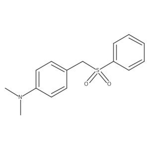 N,N-Dimethyl-4-[(phenylsulfonyl)methyl]benzenamine结构式