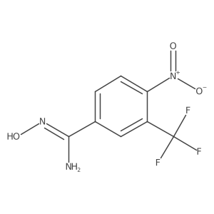 N-Hydroxy-4-nitro-3-(trifluoromethyl)benzimidamide结构式