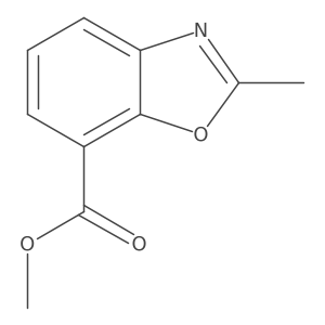 Methyl 2-Methyl-1,3-benzoxazole-7-carboxylate结构式