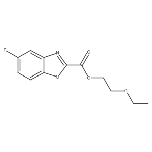 2-Benzoxazolecarboxylic acid, 5-fluoro-, 2-ethoxyethyl ester Structure