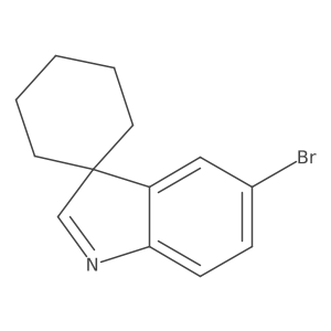 5'-Bromospiro[cyclohexane-1,3'-indole]结构式