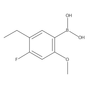(5-Ethyl-4-fluoro-2-methoxyphenyl)boronic acid结构式