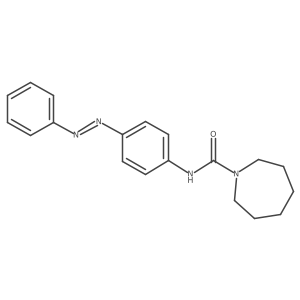 1H-Azepine-1-carboxamide, hexahydro-N-[4-(2-phenyldiazenyl)phenyl]-结构式