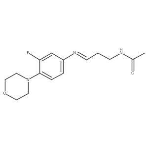 N-(3-((3-fluoro-4-morpholinophenyl)imino)propyl)acetamide结构式