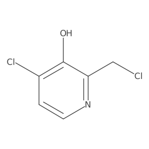 4-Chloro-2-(chloromethyl)pyridin-3-OL结构式