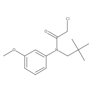 2-Chloro-N-(3-methoxyphenyl)-N-neopentylacetamide结构式