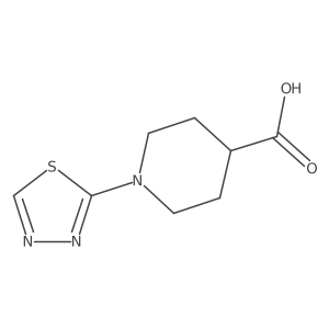 1-(1,3,4-Thiadiazol-2-yl)piperidine-4-carboxylic acid Structure