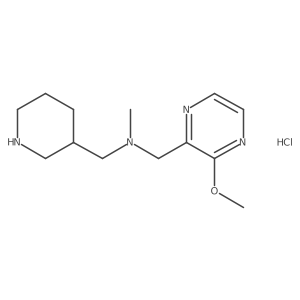 1-(3-methoxypyrazin-2-yl)-N-methyl-N-(piperidin-3-ylmethyl)methanamine hydrochloride Structure